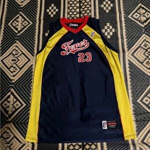 WNBA Fever #23 Navy & Yellow Basketball Jersey Indiana fever